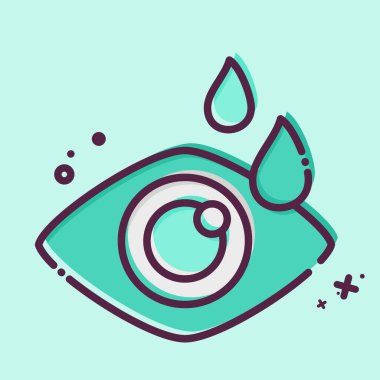 Simge Optimetri. Tıbbi Uzmanlık Sembolü ile ilgili. MBE tarzı. Basit tasarım çizimi