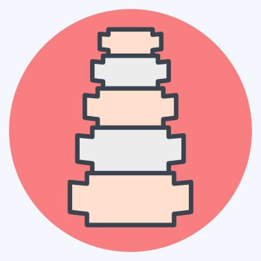 Simgesel kiropraktör. Tıbbi Uzmanlık Sembolü ile ilgili. renk arkadaşı stili. Basit tasarım çizimi