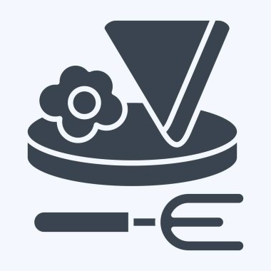 Simge Kahvaltısı. Otel Hizmeti sembolüyle ilgili. Kabartma tarzı. Basit tasarım çizimi