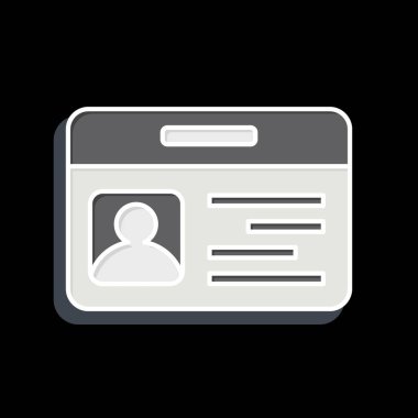 Simge kimlik kartı. Smart City sembolüyle ilgili. Parlak bir stil. Basit tasarım çizimi