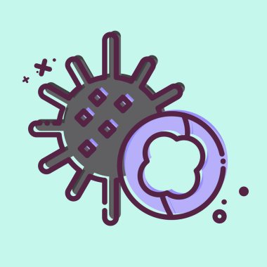 İkon Denizkestaneleri. Deniz ürünleri sembolüyle ilgili. MBE tarzı. Basit tasarım çizimi