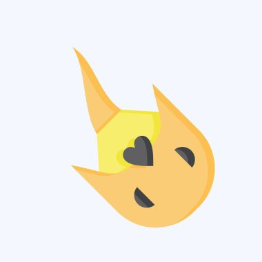 İkon At Nalı Yengeci. Deniz ürünleri sembolüyle ilgili. Düz stil. Basit tasarım çizimi