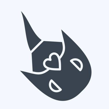 İkon At Nalı Yengeci. Deniz ürünleri sembolüyle ilgili. Kabartma tarzı. Basit tasarım çizimi