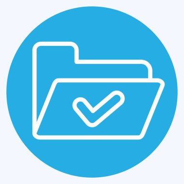 Simge Dizini. Düğme İndirme simgesi ile ilgili. Mavi gözlü. Basit tasarım çizimi