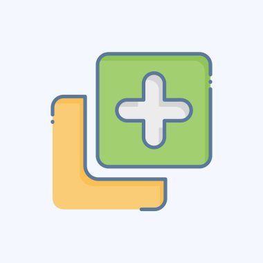 Simge Kopyası. Düğme İndirme simgesi ile ilgili. Karalama stili. Basit tasarım çizimi