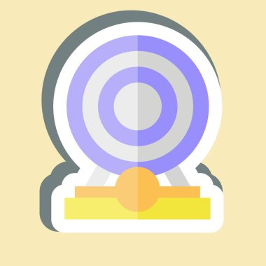 Etiket Finansal Amaç. Finans ve Vergi sembolüyle ilgili. Basit tasarım çizimi