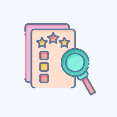 Simge Finans Değerlendirmesi. Finans ve Vergi sembolüyle ilgili. Karalama stili. Basit tasarım çizimi