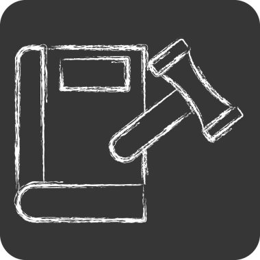 Simge Vergi Defteri. Finans ve Vergi sembolüyle ilgili. Tebeşir stili. Basit tasarım çizimi