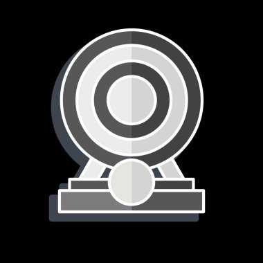 Simge Finansal Hedefi. Finans ve Vergi sembolüyle ilgili. Parlak bir stil. Basit tasarım çizimi