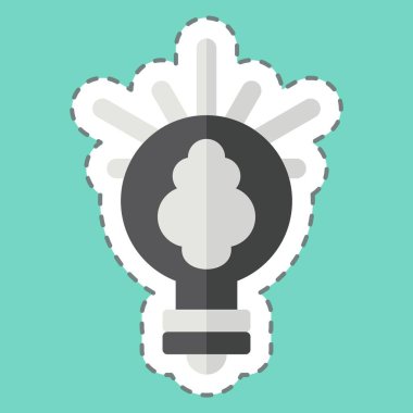 Çıkartma çizgisi yaratıcı fikri kesti. Finans ve Vergi sembolüyle ilgili. Basit tasarım çizimi