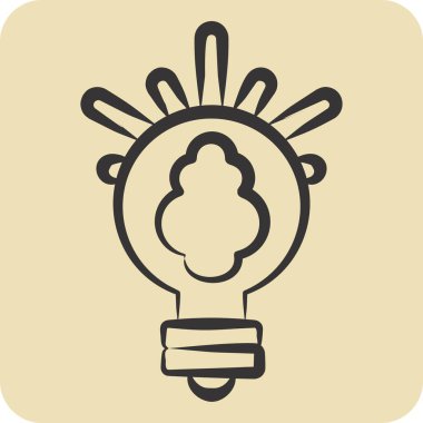 Simgesel Yaratıcı Fikir. Finans ve Vergi sembolüyle ilgili. El çizimi tarzı. Basit tasarım çizimi