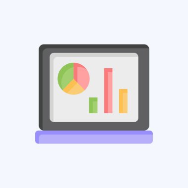 Simge İşletmeleri Web Sitesi. Finans ve Vergi sembolüyle ilgili. Düz stil. Basit tasarım çizimi