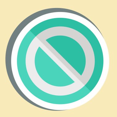 Çıkartma İptal. Silme sembolü ile ilgili. Basit tasarım çizimi