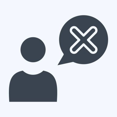 Simge Hatası. Silme sembolü ile ilgili. Kabartma tarzı. Basit tasarım çizimi