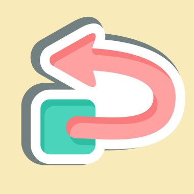 Çıkartmayı geri al. Silme sembolü ile ilgili. Basit tasarım çizimi