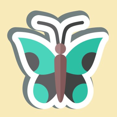 Çıkartma Doğası. Amerika sembolüyle ilgili. Basit tasarım çizimi