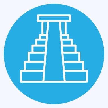 Simge Ormanları. Amerika sembolüyle ilgili. Mavi gözlü. Basit tasarım çizimi