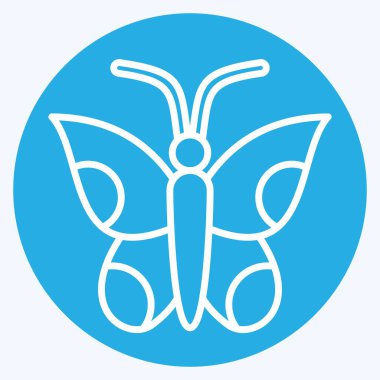 Simge Doğa. Amerika sembolüyle ilgili. Mavi gözlü. Basit tasarım çizimi