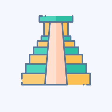 Simge Ormanları. Amerika sembolüyle ilgili. Karalama stili. Basit tasarım çizimi