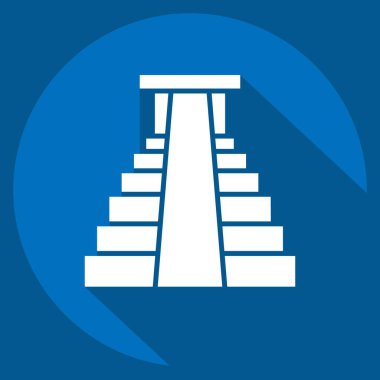 Simge Ormanları. Amerika sembolüyle ilgili. Uzun gölge tarzı. Basit tasarım çizimi