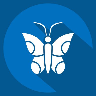 Simge Doğa. Amerika sembolüyle ilgili. Uzun gölge tarzı. Basit tasarım çizimi