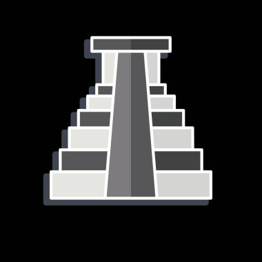 Simge Ormanları. Amerika sembolüyle ilgili. Parlak bir stil. Basit tasarım çizimi