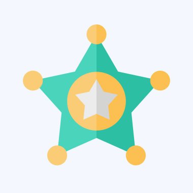 Birleşik Devletler ikonu. Amerika sembolüyle ilgili. Düz stil. Basit tasarım çizimi