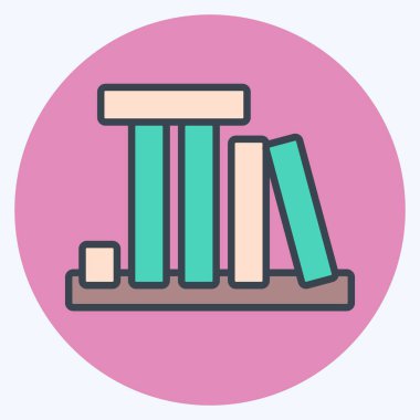 Simge alanı Mark. Amerika sembolüyle ilgili. renk arkadaşı stili. Basit tasarım çizimi