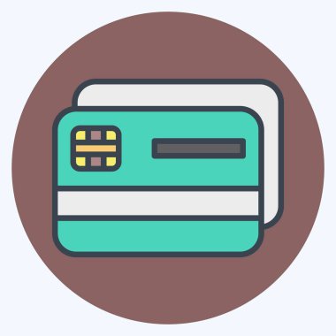 Simge kartları. Amerika sembolüyle ilgili. renk arkadaşı stili. Basit tasarım çizimi