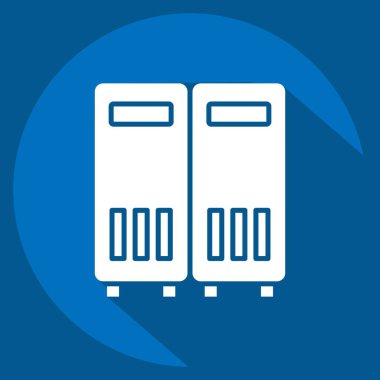 Simge Dolapları. Rugby sembolüyle ilgili. Uzun gölge tarzı. Basit tasarım çizimi