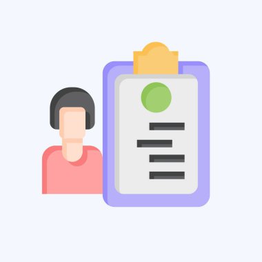 Simge Göçmenlik Kontrolü. Havalimanı sembolüyle ilgili. Düz stil. Basit tasarım çizimi