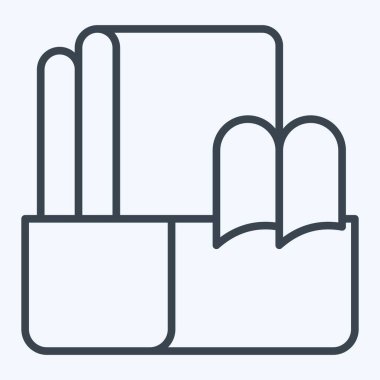 Simge kumaşı. Dikiş sembolüyle ilgili. Sıra tarzı. Basit tasarım çizimi