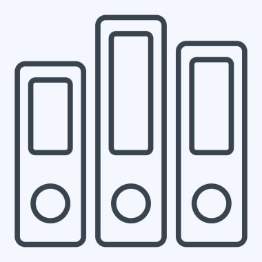 Simge Arşivi. Kitap sembolüyle ilgili. Sıra tarzı. Basit tasarım çizimi