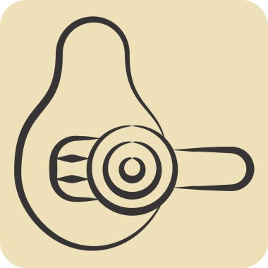 Icon Avocado Slicer. related to Kitchen Tool symbol. hand drawn style. simple design illustration clipart