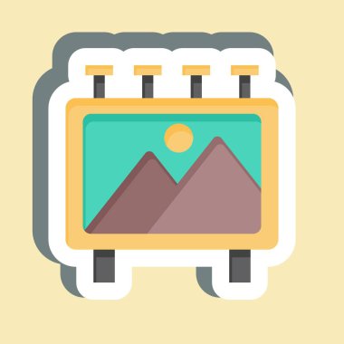 Etiket Dosya Posteri. Sinema sembolüyle ilgili. Basit tasarım çizimi