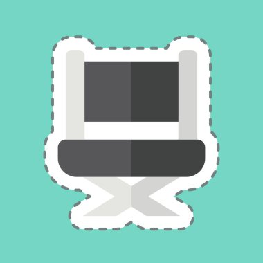 Çıkartma hattı kesildi müdürüm. Sinema sembolüyle ilgili. Basit tasarım çizimi