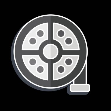 Simge Hidrolik Direksiyon Pompası. Araba Bakım Sembolü ile ilgili. Parlak bir stil. Basit resimleme