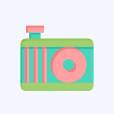 Simge Motor Soğutma Sistemi. Araba Bakım Sembolü ile ilgili. Düz stil. Basit resimleme