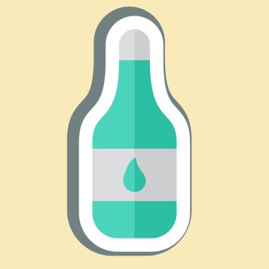 Çıkartma Suyu. Kahvaltı sembolüyle ilgili. Basit resimleme