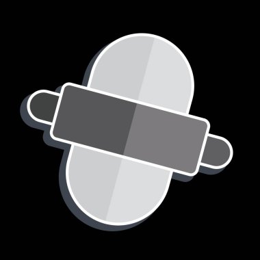 Simge Yapımı. Kahvaltı sembolüyle ilgili. Parlak bir stil. Basit resimleme