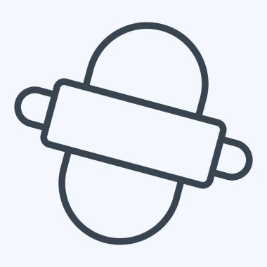 Simge Yapımı. Kahvaltı sembolüyle ilgili. Sıra tarzı. Basit resimleme