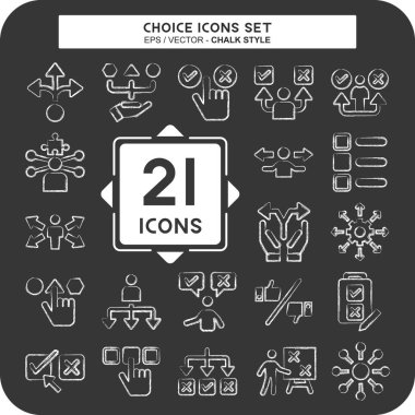 Simge Seçimi. Eğitim sembolüyle ilgili. Tebeşir stili. Basit resimleme