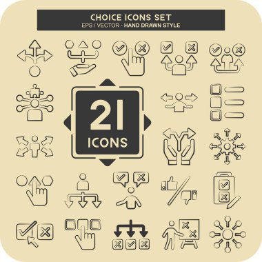 Simge Seçimi. Eğitim sembolüyle ilgili. El çizimi tarzı. Basit resimleme