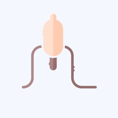 Icon Ginseng. Kore sembolüyle ilgili. Karalama stili. Basit resimleme