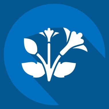 Sharon 'ın ikonu. Kore sembolüyle ilgili. Uzun gölge tarzı. Basit resimleme