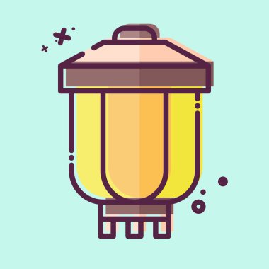 Simge Feneri. Kore sembolüyle ilgili. MBE tarzı. Basit resimleme