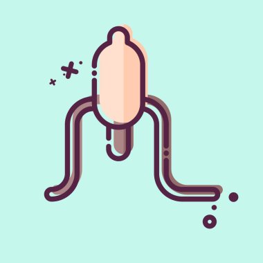 Icon Ginseng. Kore sembolüyle ilgili. MBE tarzı. Basit resimleme