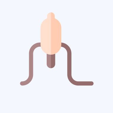 Icon Ginseng. Kore sembolüyle ilgili. Düz stil. Basit resimleme