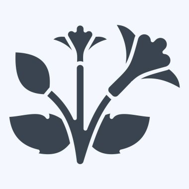 Sharon 'ın ikonu. Kore sembolüyle ilgili. Kabartma tarzı. Basit resimleme