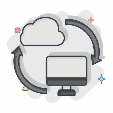 Simge Yedekleme Verisi. Ağ sembolüyle ilgili. Tebeşir stili. Basit resimleme